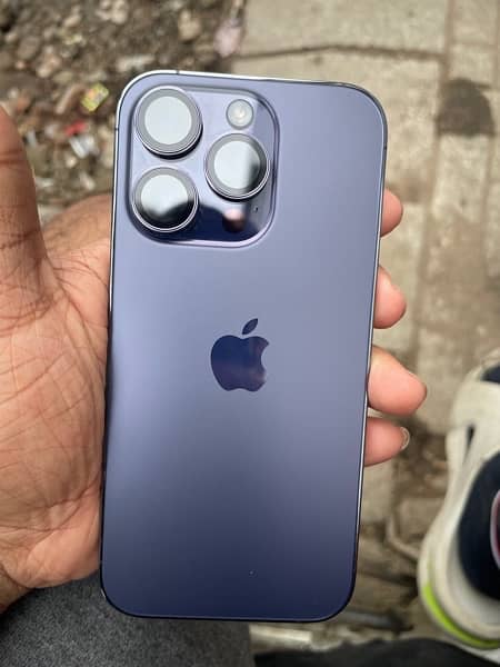 I phone 14 pro deep purple 256gb condition 10/10 Lla variant with box 1