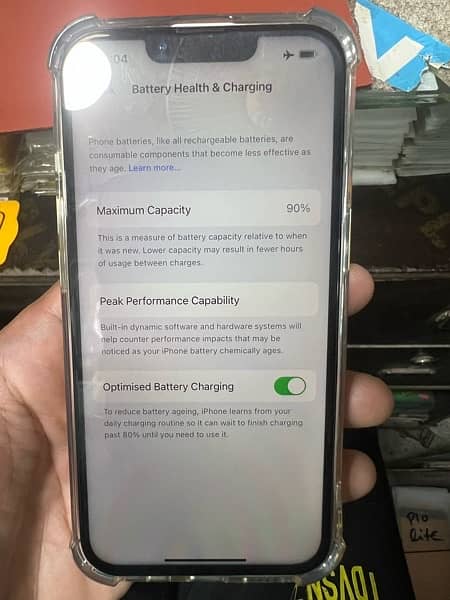 Iphone 13 Non-PTA (128GB) White color battery health 90% 6