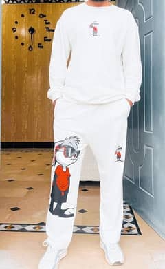 new arrivals white fresh track suit (winter and normal weather)