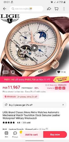 Lige Mechanical watch