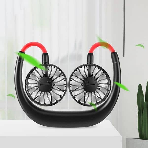 Hanging Neck Fan for Kitchen Folding Fan USB Chargeable fan 1