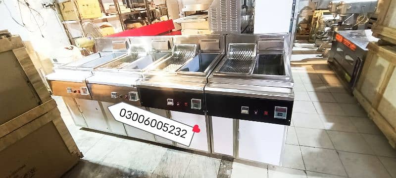 deep fryer automatic 16 litter + sizzling we hve pizza oven fast food 1