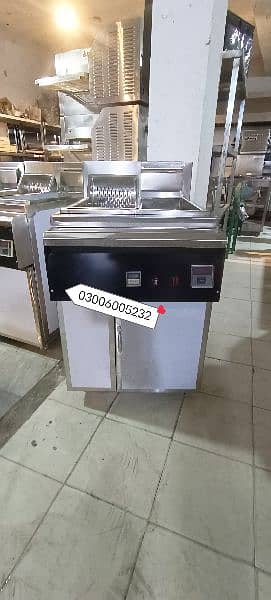 deep fryer automatic 16 litter + sizzling we hve pizza oven fast food 2