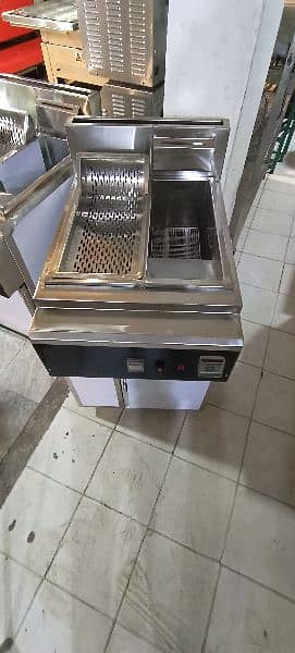 deep fryer automatic 16 litter + sizzling we hve pizza oven fast food 3