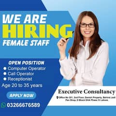 female staff required