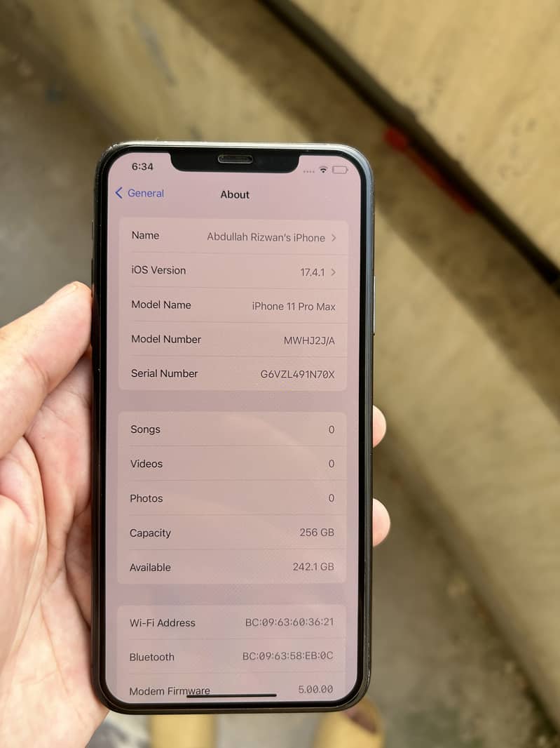 IPhone 11 Pro Max 256gb PTA approved 1