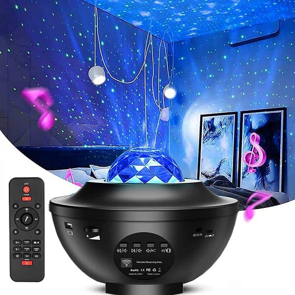 Colorful Starry Sky Galaxy Projector Nightlight Child Bluetooth Usb M 3