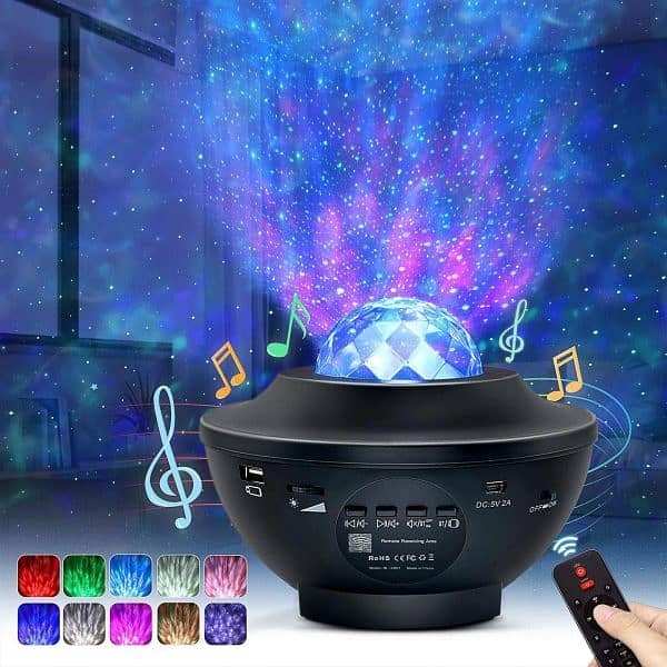 Colorful Starry Sky Galaxy Projector Nightlight Child Bluetooth Usb M 5