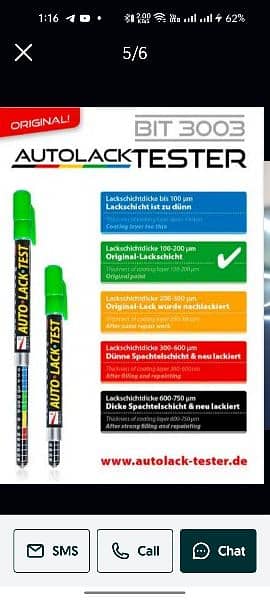 Original Auto Lack Car Paint Tester Paint Thickness Gauge (Germany) 1