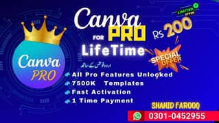 Canva Pro Guaranteed | with Urdu Fonts | Satisfied Rate