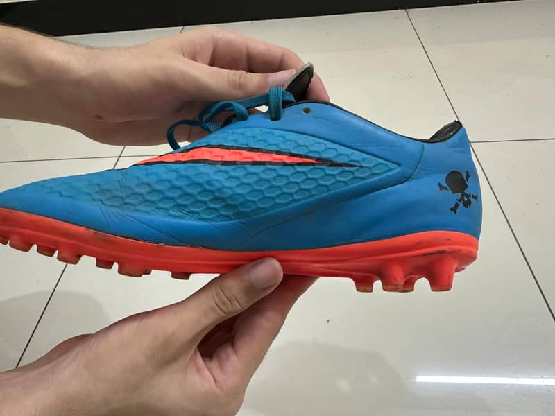 Nike Hypervenom Phantom Blue Orange Soccer Cleats US:7 UK:6 EUR:40 5