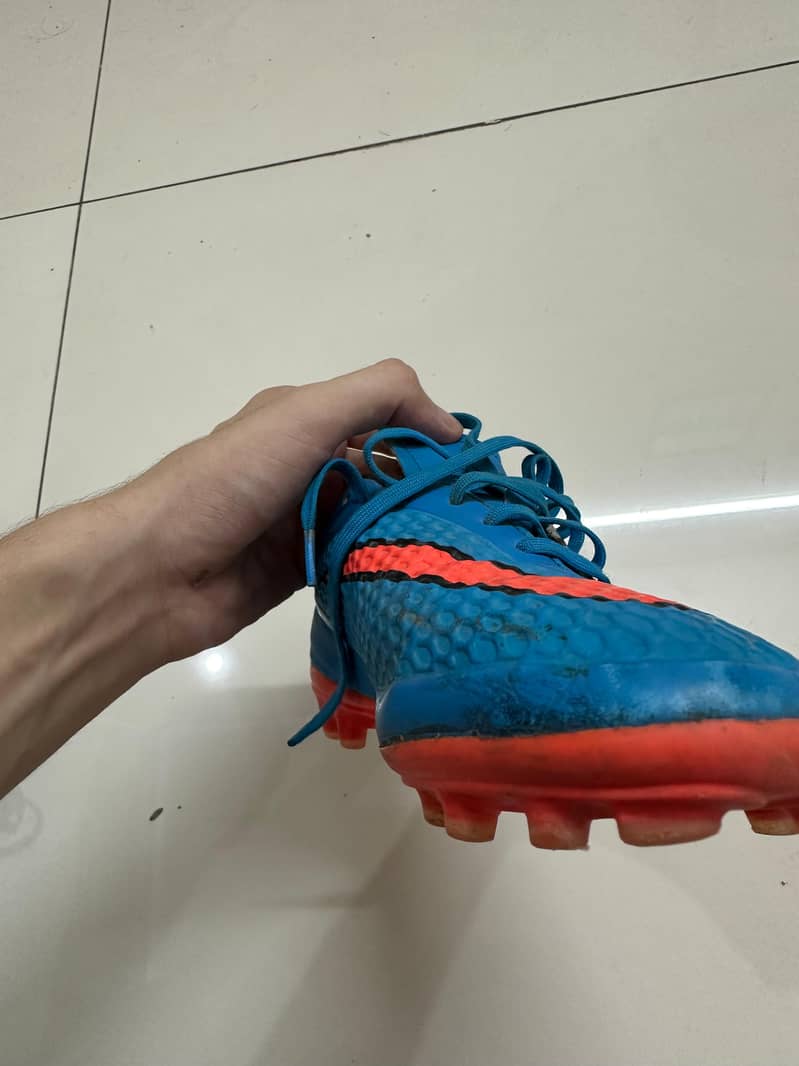 Nike Hypervenom Phantom Blue Orange Soccer Cleats US:7 UK:6 EUR:40 10