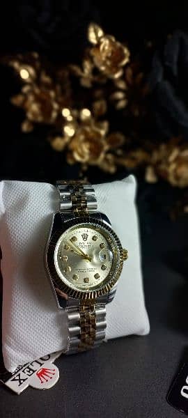 Rolex oyster perpetual datejust gold dial 1