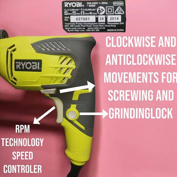 Original ryobi drill machine multipurpose 1