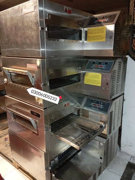 conveyor gasro pizza oven we hve deep fryers hot plates, fast food Mac 0