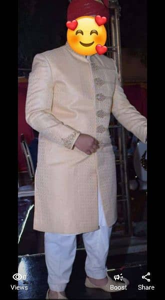 sherwani khusa kulah ( full groom set) 1