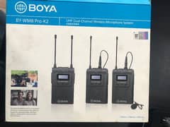 Boya Wireless Mic BY-WM8 Pro-K2 UHF Dual-Channel Wireless Microphone .