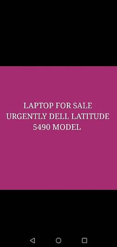 DELL LATITUDE 5490 MODEL URGENTLY SALE