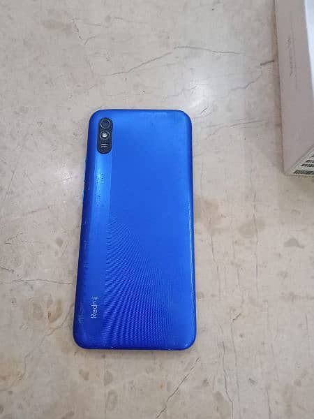 REDMI 9A BOX PACK PTA APPROVED COLOUR INK BLUE with jelly cover 2