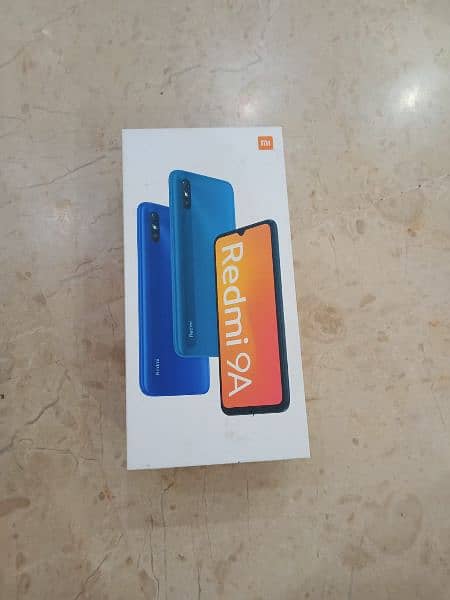 REDMI 9A BOX PACK PTA APPROVED COLOUR INK BLUE with jelly cover 3