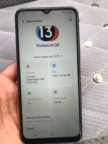 Vivo y21t   4/128 urgent sale 0