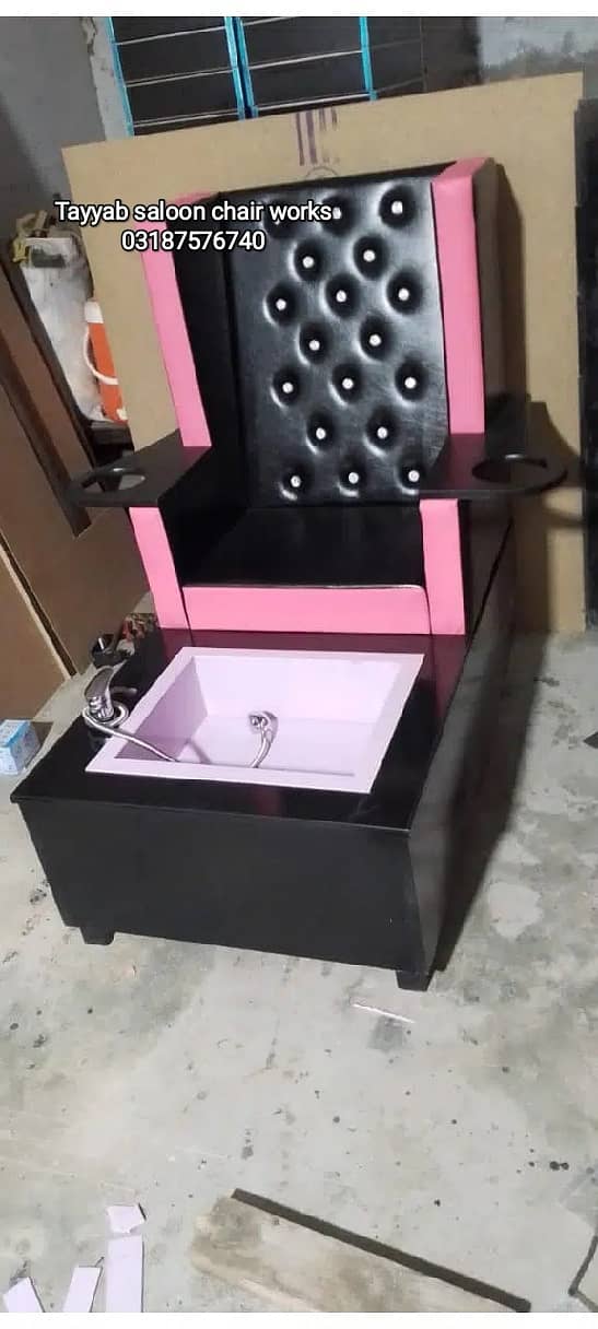 Saloon Chair/Parlour Chair/Facial Bed/Shampoo Unit/Pedicure/Trolley 4