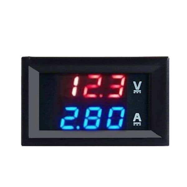 DC 0-100V 10A Digital UPS Voltmeter Ammeter Dual Display Voltag 1