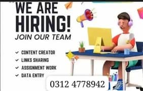 online jobs/full time/part time/simple typing jobs for boys and girls