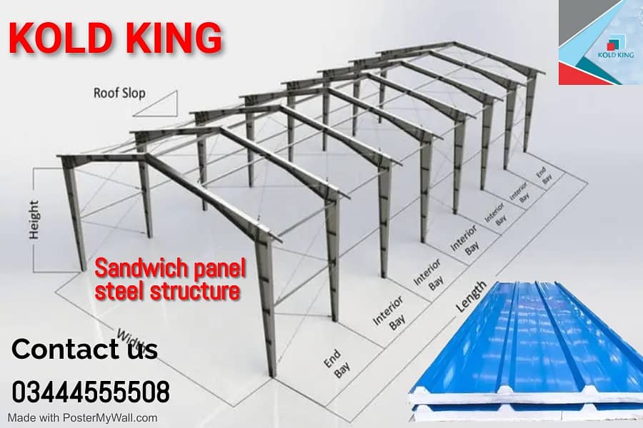 Pu sandwich Panel, Eps Sandwich Panel, Cold Store, Insulated Panel 0