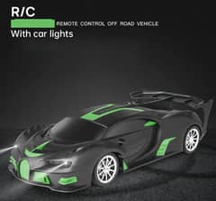 Turbo RC Sports Car with LED Lights - High-Speed Fun for Kids!