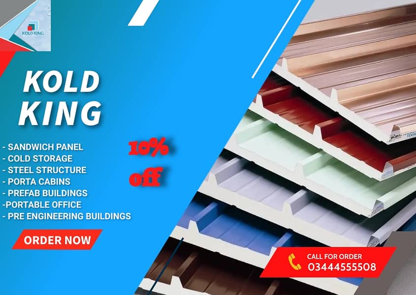 Pu sandwich Panel, Eps Sandwich Panel, Cold Store, Insulated Panel 5