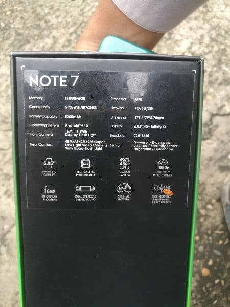 infinix note 7 with box 6/128 only call 0326/1268280 9