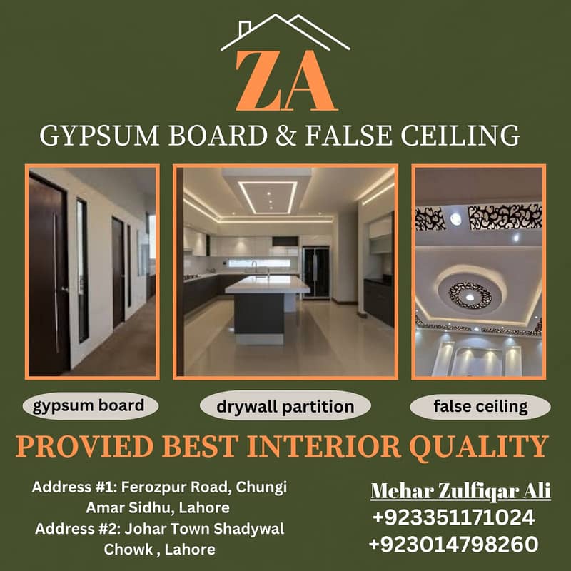 False Ceiling/Plastic Paris Ceiling/pop Ceiling/Ceiling work at lahore 6