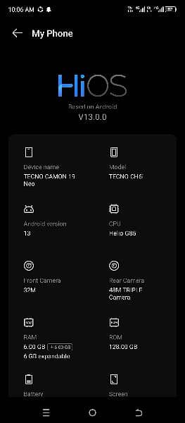 Tecno camon 19 neo 3