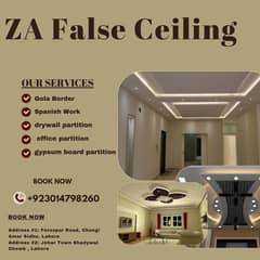 false ceiling/office partition/drywall/gypsum board partition