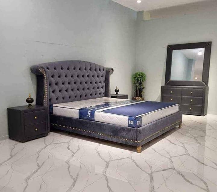 Poshish bed\Bed set\double bed\king size bed\Luxury bed 2