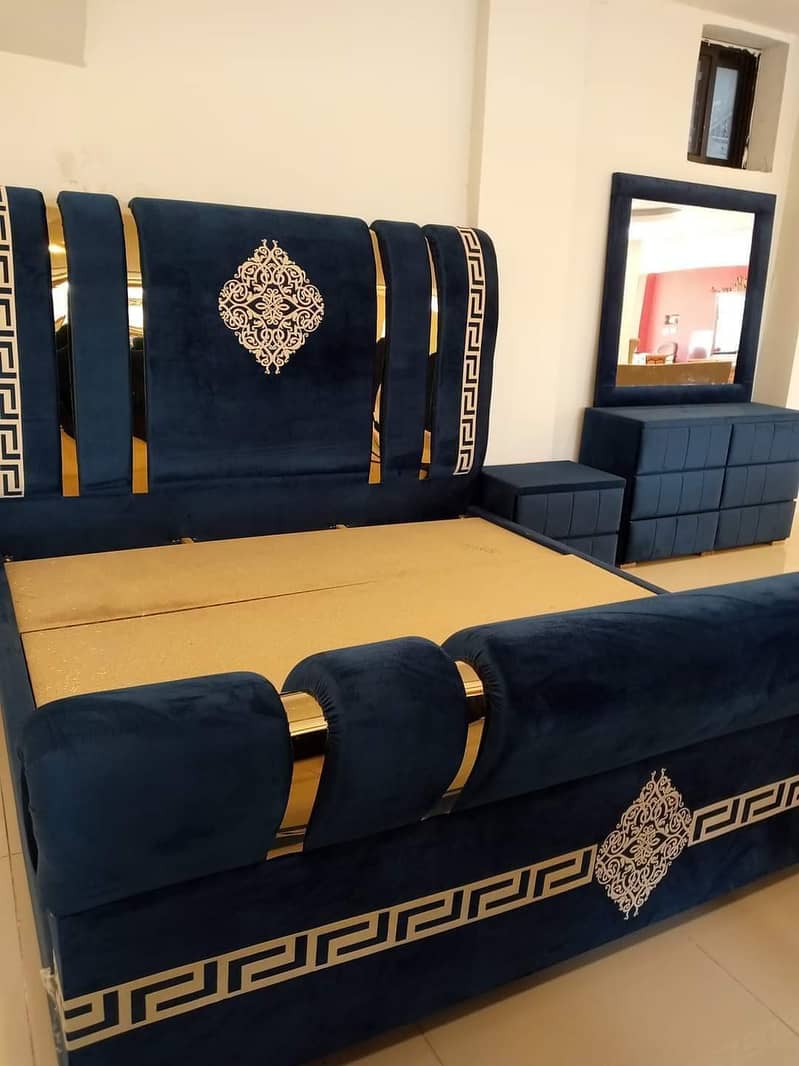 Poshish bed\Bed set\double bed\king size bed\Luxury bed 7