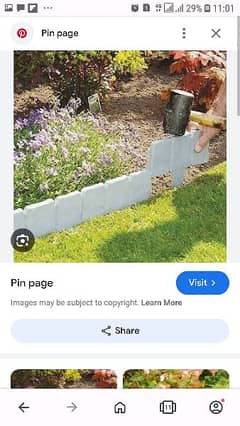 imported plastic bricks for garden