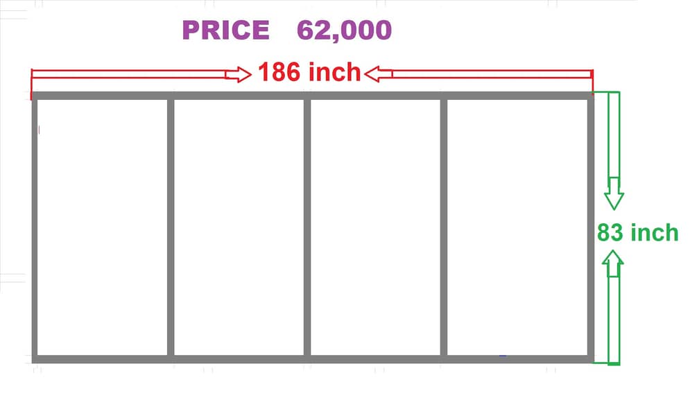 ALUMINUME PARTITION FORSALE 1