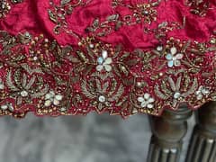 Deep red lehnga