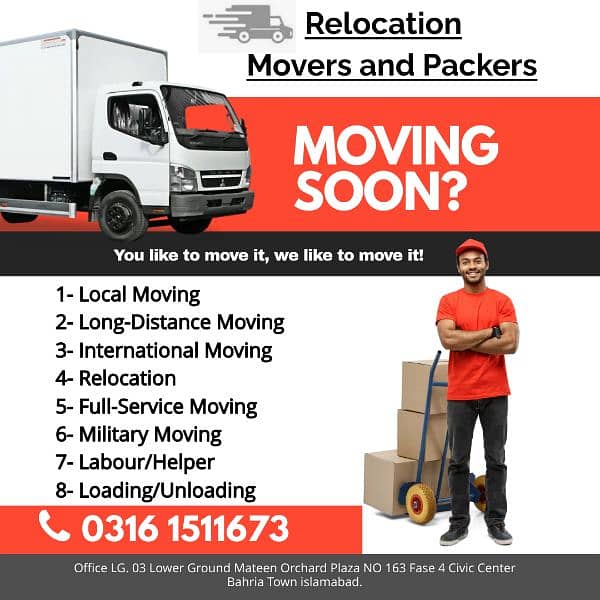 Packers & Movers/House Shifting/Loading /Goods Transport rent services 0