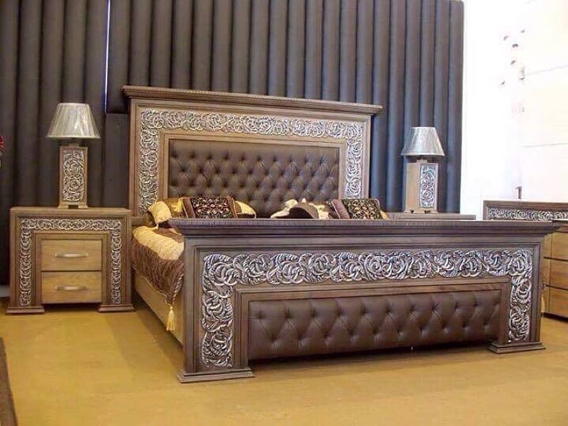 Elegant Design wooden Bed set on Special Discount 0