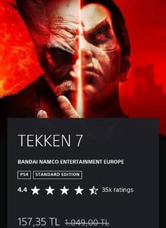 Tekken 7 (Not Disc) Available for PS4&PS5