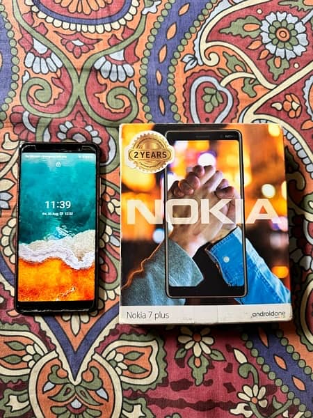 Nokia 7 plus with box PTA APPROVED 1