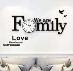 Family Wooden Wall Clock Available