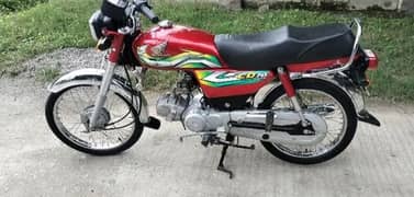 Honda CD 70 2022/sticker 2023 all Punjab no