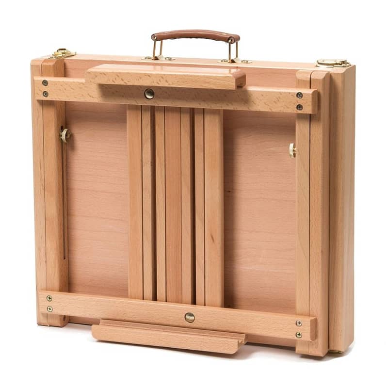 SINOART Wooden Box Table-Top Easel With Storage Box (Beech Wood) 1