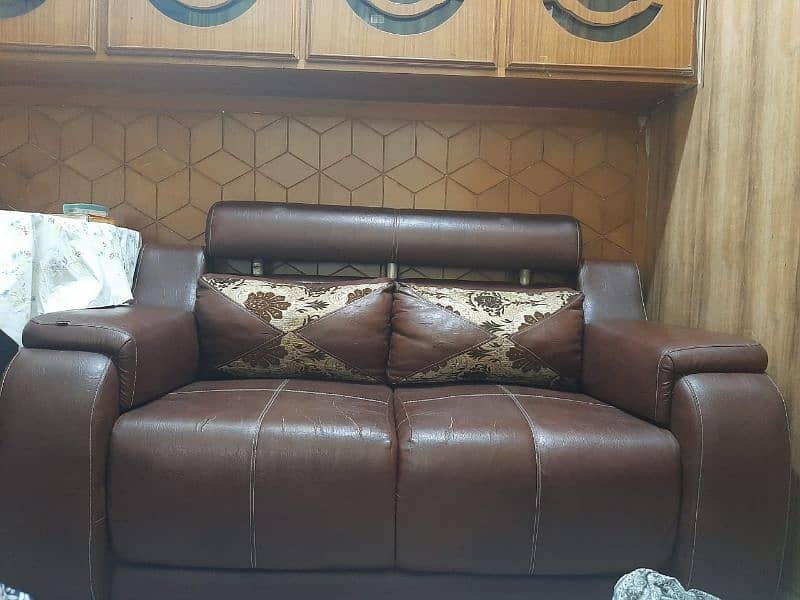 2 seater leather sofa 1