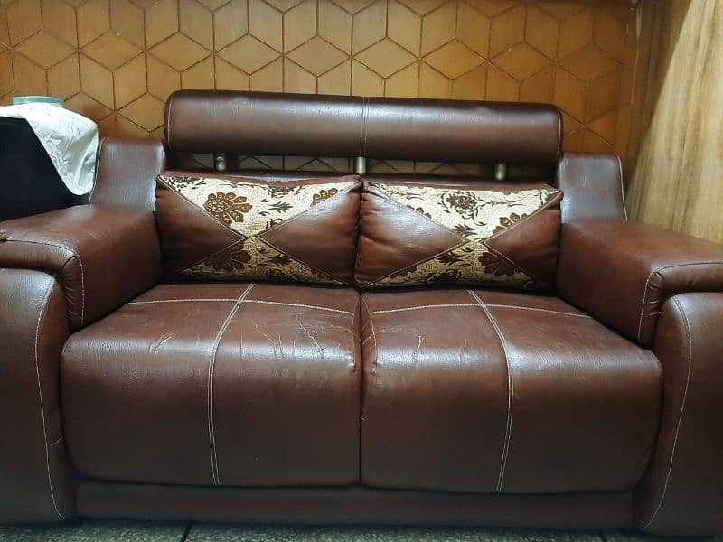 2 seater leather sofa 2