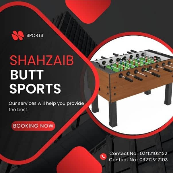 Snooker , Football Game , Foosball , Pati , Ludo , Chess ,Caroom Board 7